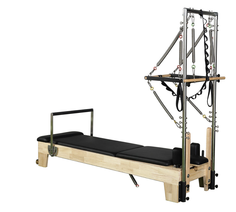 Maplewood Pilates Reformer with Tower - Half Trapeze Pilates Bed by  PersonalHour - Ivory