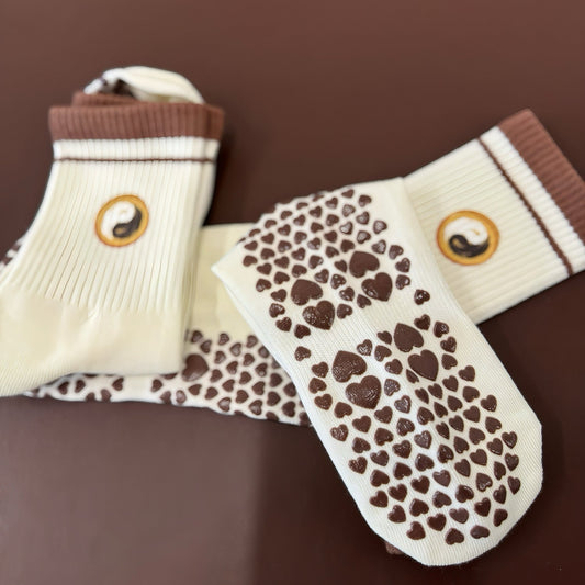 PersonalHour Pilates Socks — Heart Grip Edition AC022