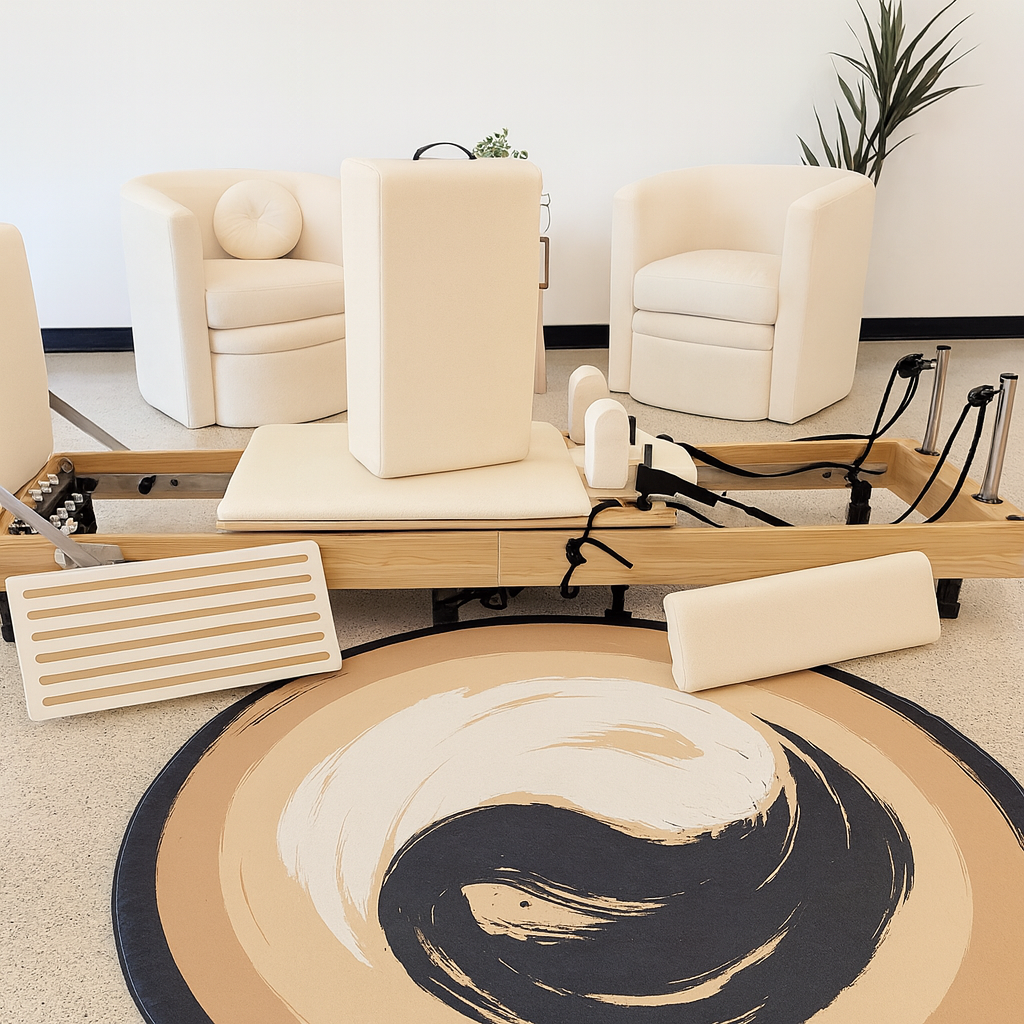 Zous Pro - Foldable Pilates Reformer -Pink Showroom