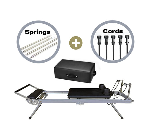 Two in One Springs and Cords Foldable Pilates Reformer - TuT Enhanced